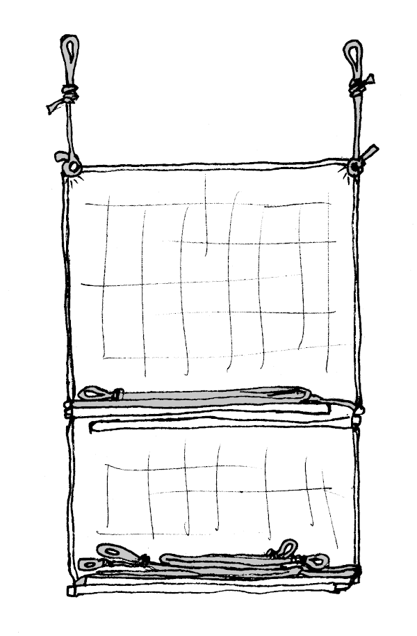 Sketch of the Canopy ready to roll up.